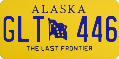 AK license plate GLT446