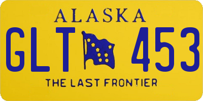 AK license plate GLT453