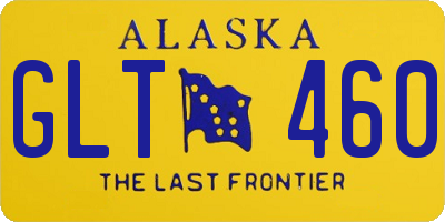 AK license plate GLT460