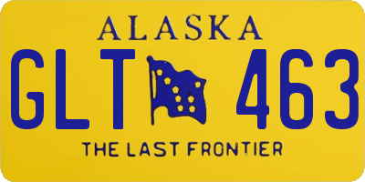 AK license plate GLT463