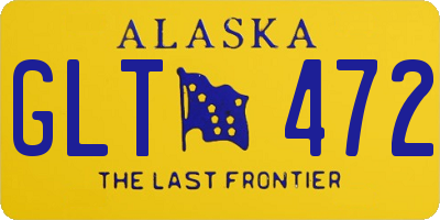 AK license plate GLT472