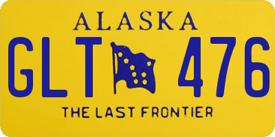 AK license plate GLT476