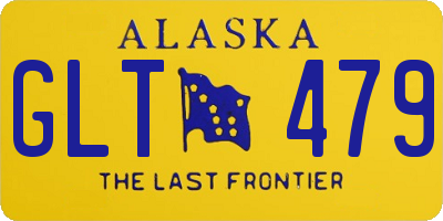 AK license plate GLT479