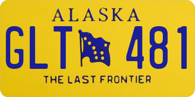 AK license plate GLT481