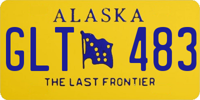 AK license plate GLT483