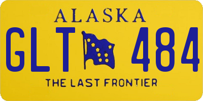 AK license plate GLT484