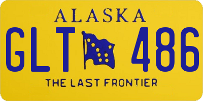 AK license plate GLT486