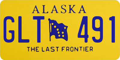 AK license plate GLT491