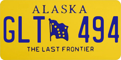 AK license plate GLT494