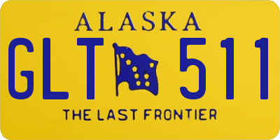 AK license plate GLT511