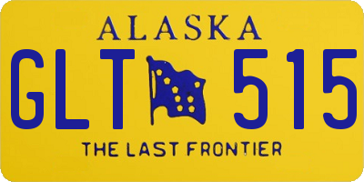 AK license plate GLT515