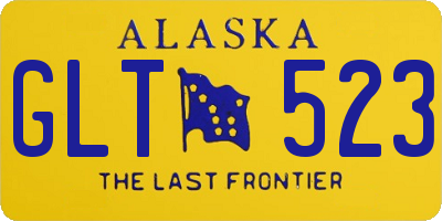 AK license plate GLT523