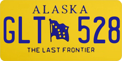 AK license plate GLT528