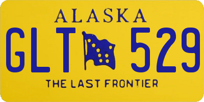 AK license plate GLT529