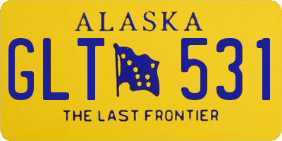 AK license plate GLT531