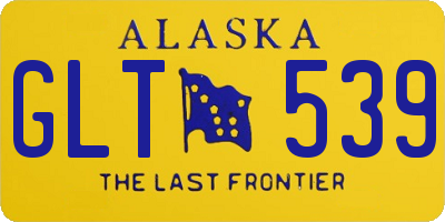 AK license plate GLT539