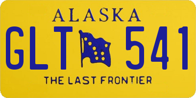 AK license plate GLT541
