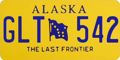 AK license plate GLT542