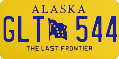 AK license plate GLT544