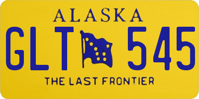 AK license plate GLT545