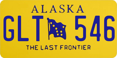 AK license plate GLT546