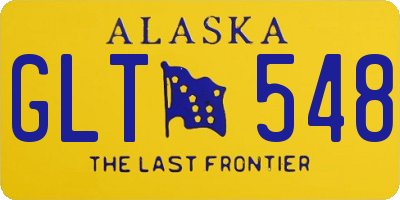 AK license plate GLT548