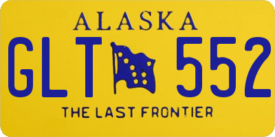 AK license plate GLT552