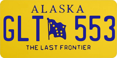 AK license plate GLT553
