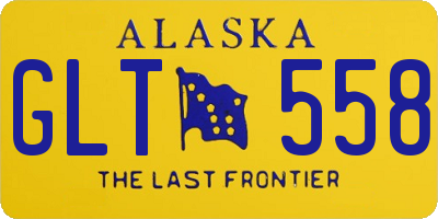 AK license plate GLT558
