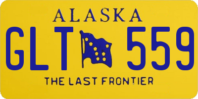 AK license plate GLT559