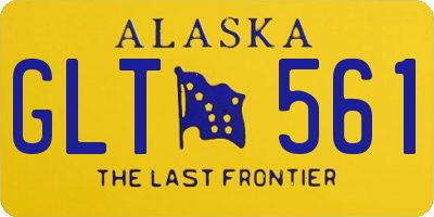 AK license plate GLT561
