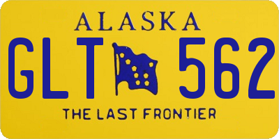 AK license plate GLT562