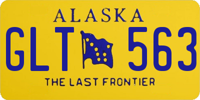 AK license plate GLT563