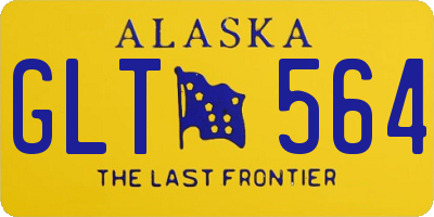 AK license plate GLT564