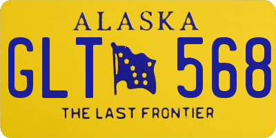 AK license plate GLT568
