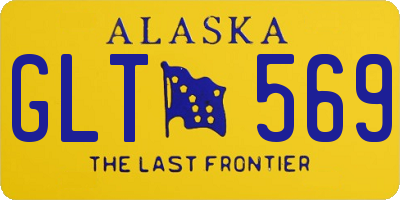 AK license plate GLT569