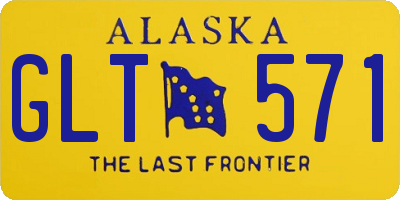 AK license plate GLT571