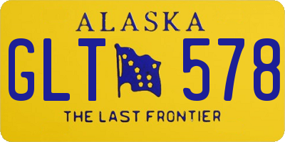 AK license plate GLT578