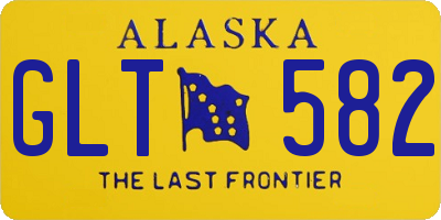 AK license plate GLT582