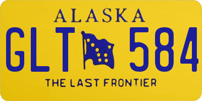 AK license plate GLT584