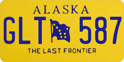AK license plate GLT587