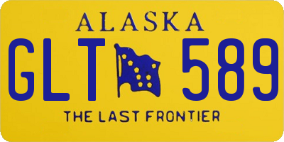 AK license plate GLT589