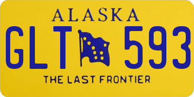 AK license plate GLT593