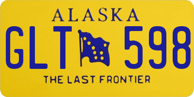 AK license plate GLT598
