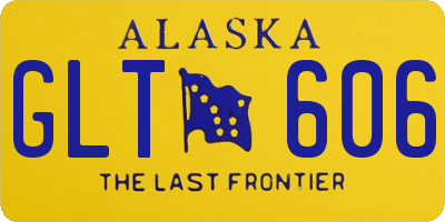 AK license plate GLT606