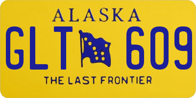 AK license plate GLT609