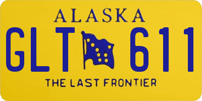 AK license plate GLT611