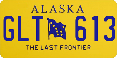 AK license plate GLT613