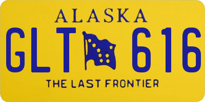 AK license plate GLT616