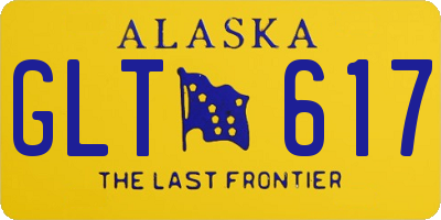 AK license plate GLT617